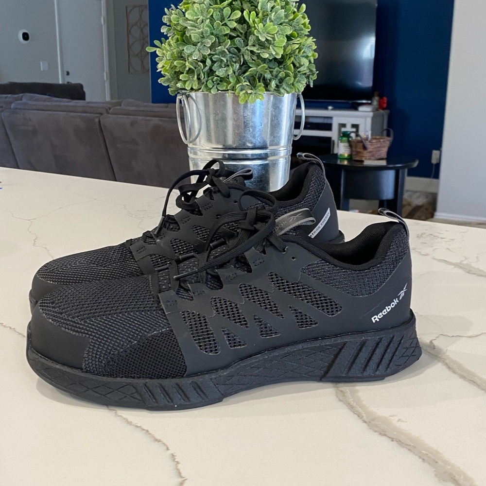 Reebok Black Mesh Sneakers work steel toe